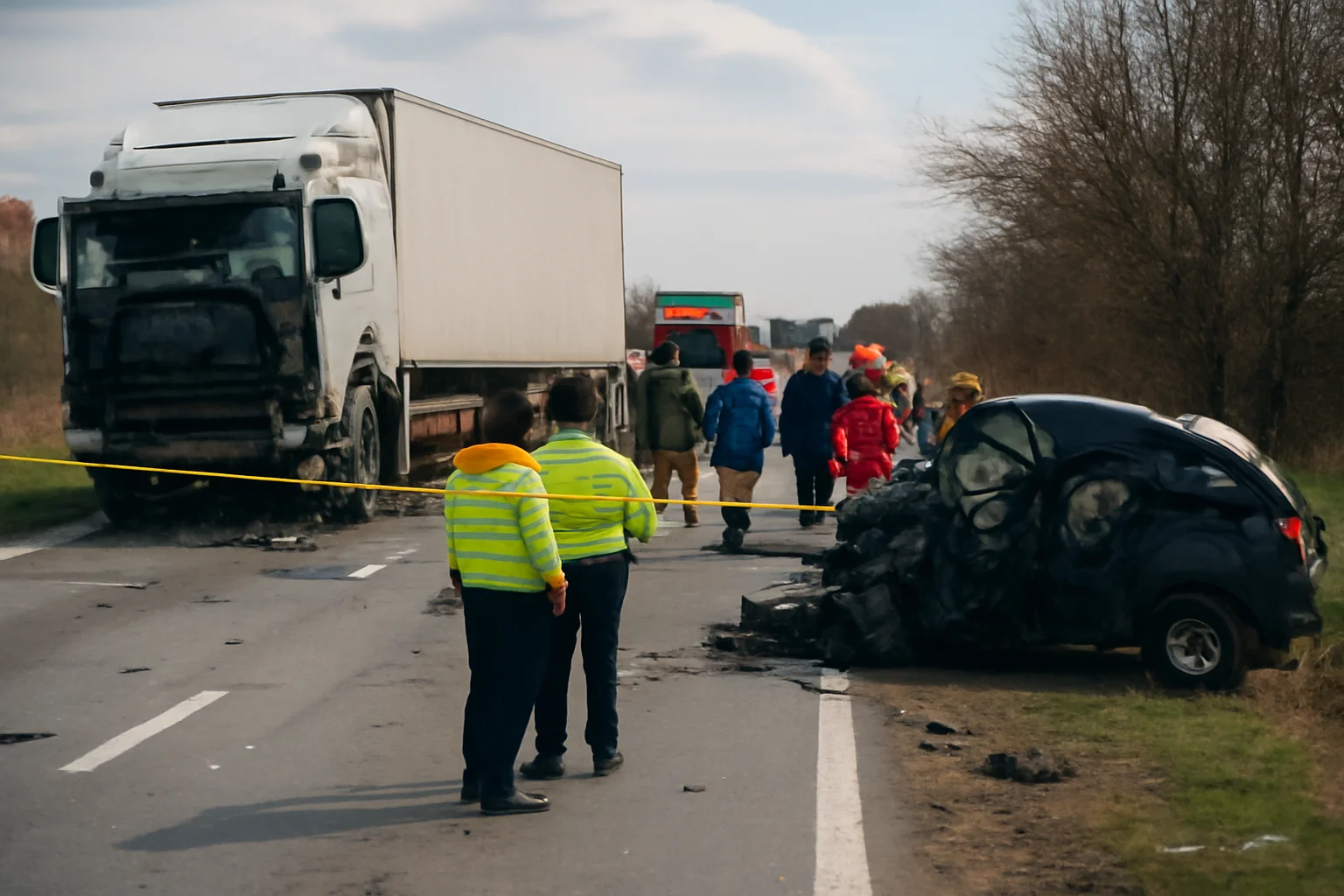 Accident rutier mortal lângă Lugojel, pe E70, cu microbuz de cetățeni greci – bilanț provizoriu de cel puțin șase victime, aproape de Timișoara