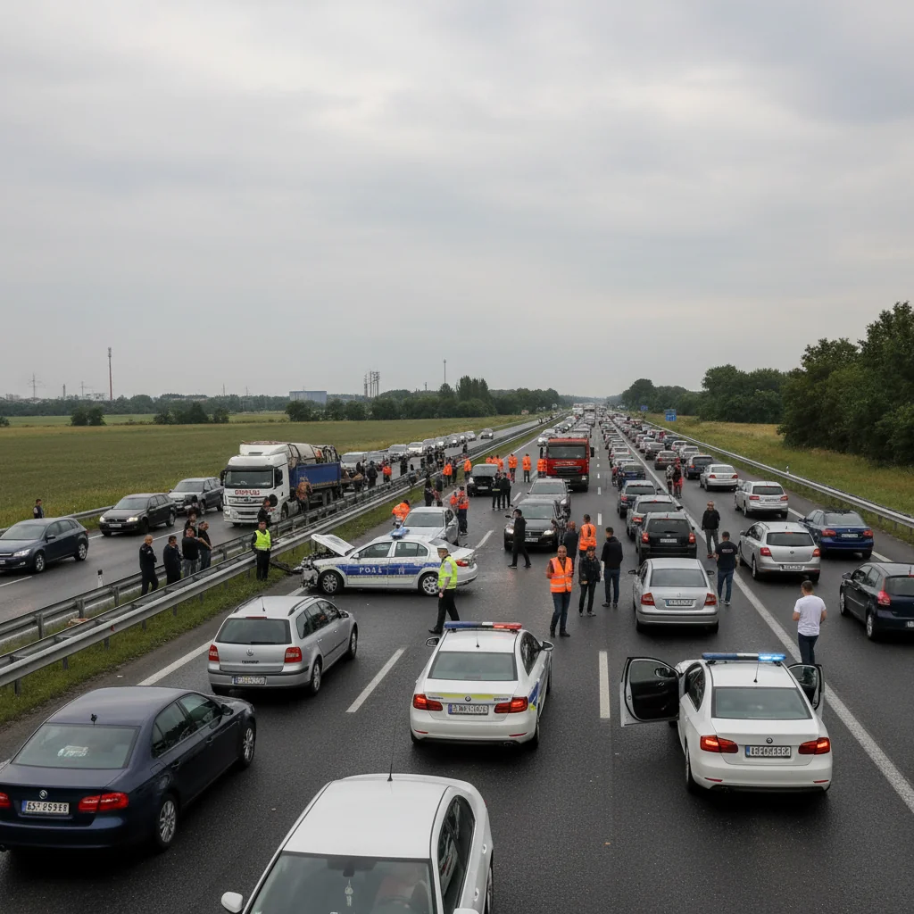Accident rutier pe centura Timișoara: trafic blocat temporar după coliziunea dintre un camion și un autoturism