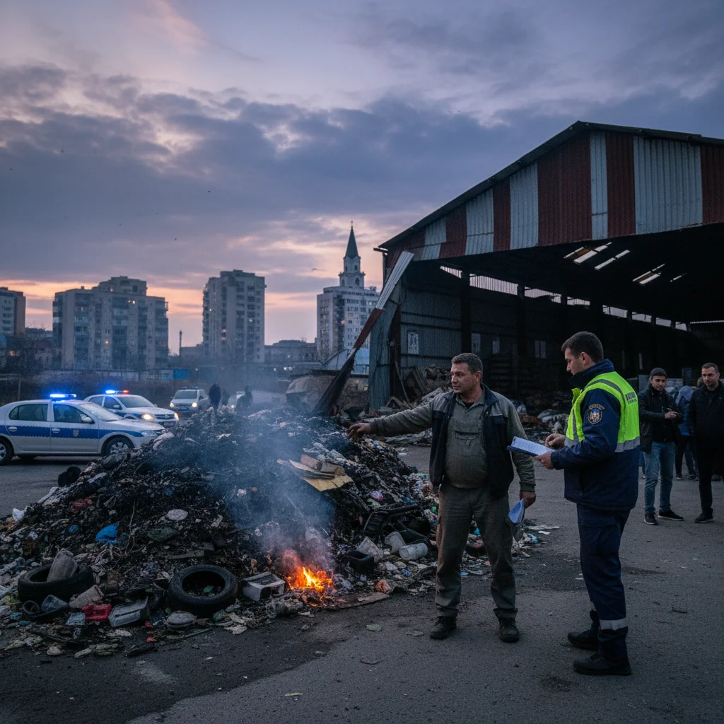 Amenzi consistente pentru incendieri și depozitări ilegale de deșeuri la Timișoara
