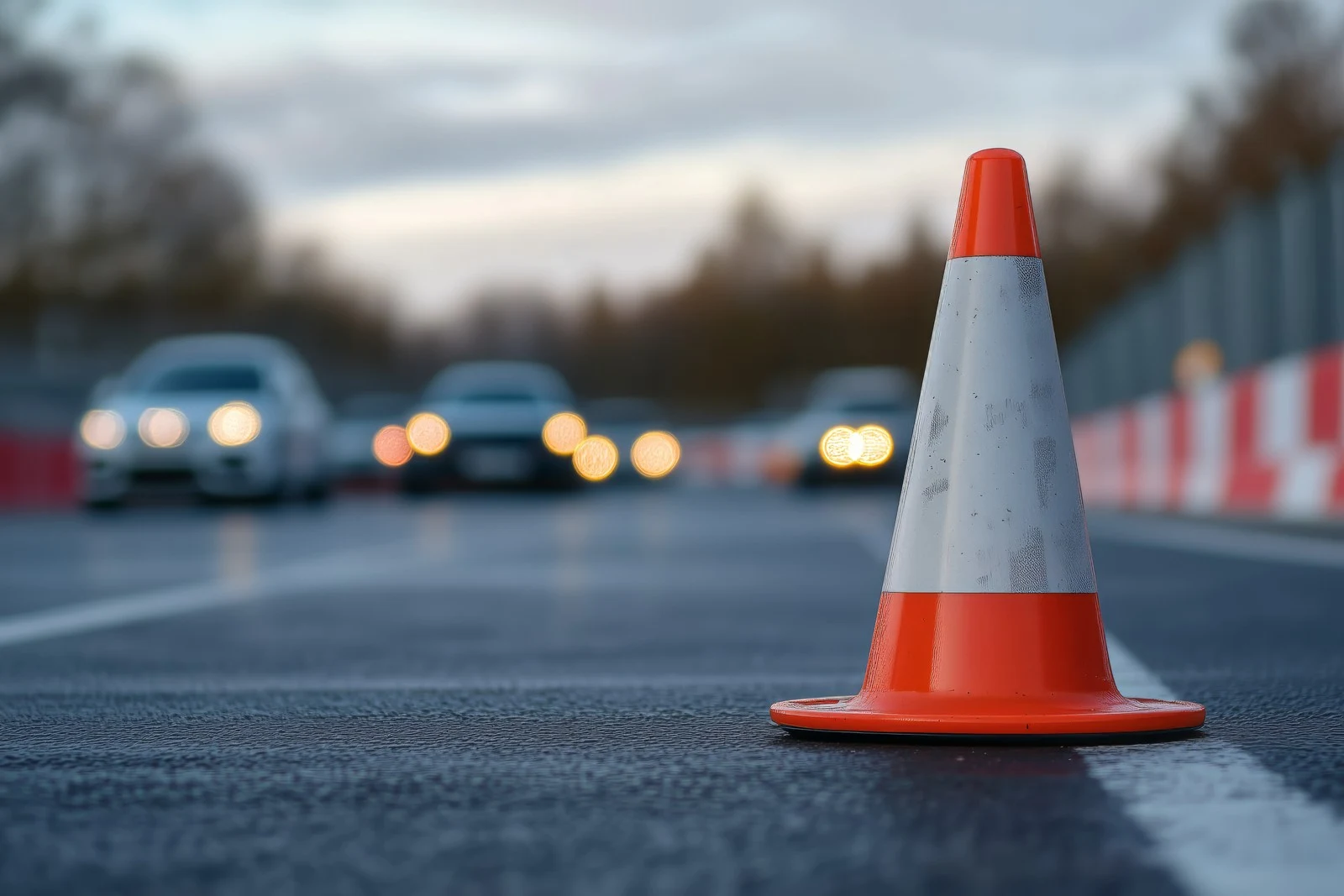 Calea Buziașului: asfaltare pe timp de noapte, trafic pe contrasens