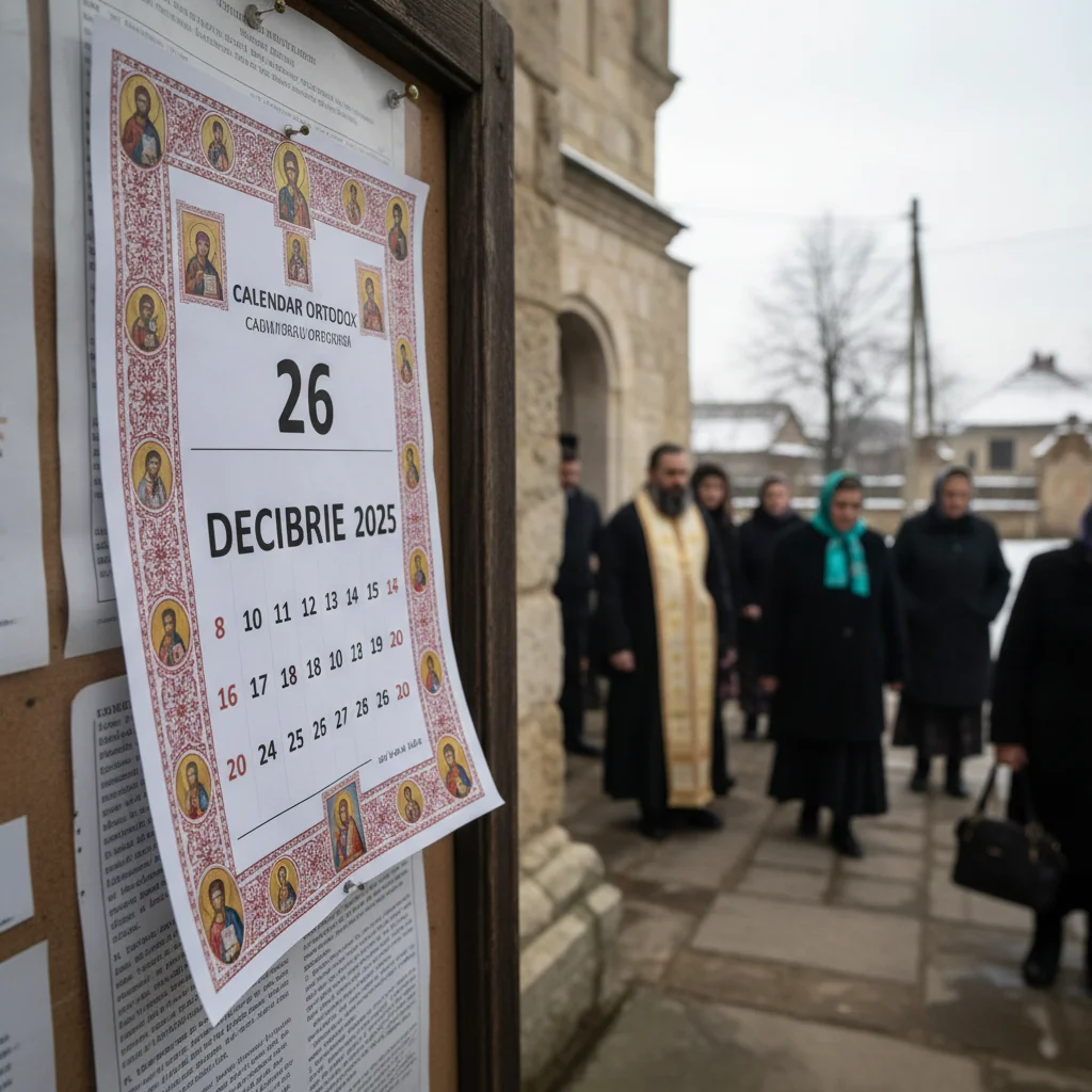 Calendar ortodox – 26 decembrie 2025