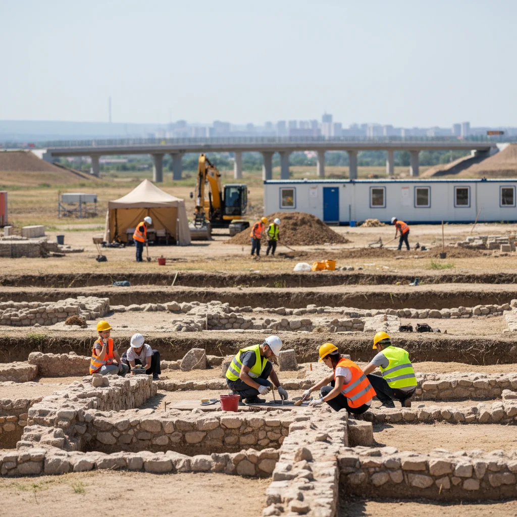 Cercetări arheologice pe șantierul Centurii Timișoara Vest