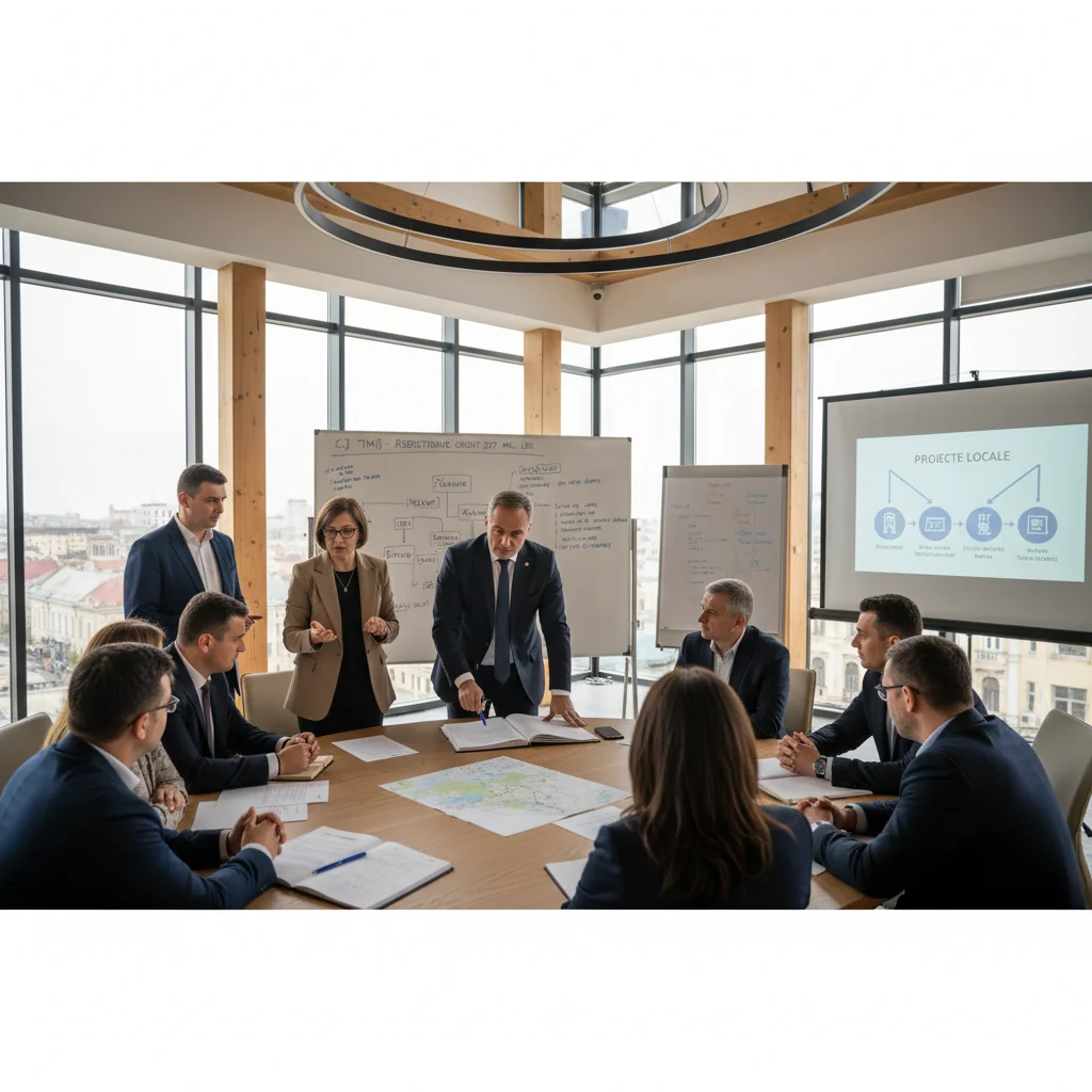 Consiliul Județean Timiș realocă un împrumut de 257 milioane lei către diverse investiții locale