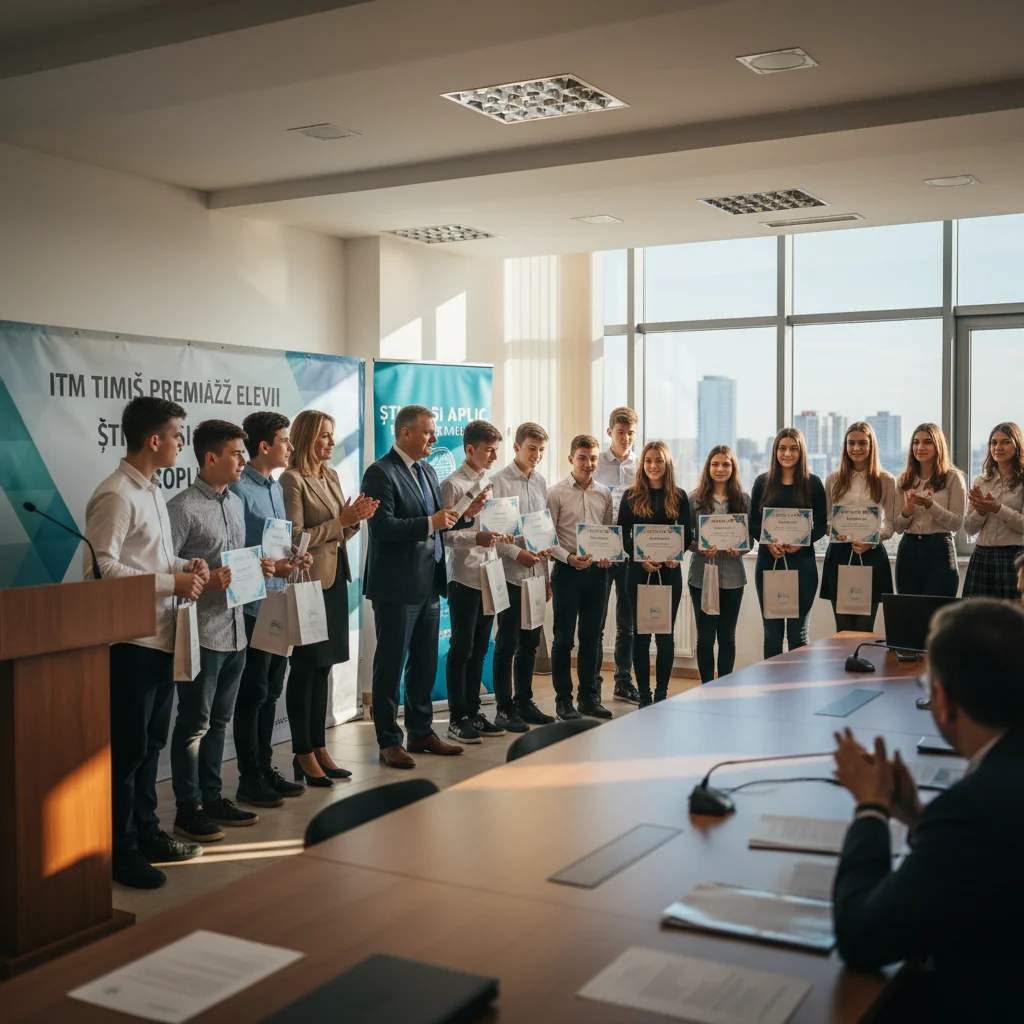 Elevii din Timiș recompensați pentru etapa națională Știu și Aplic