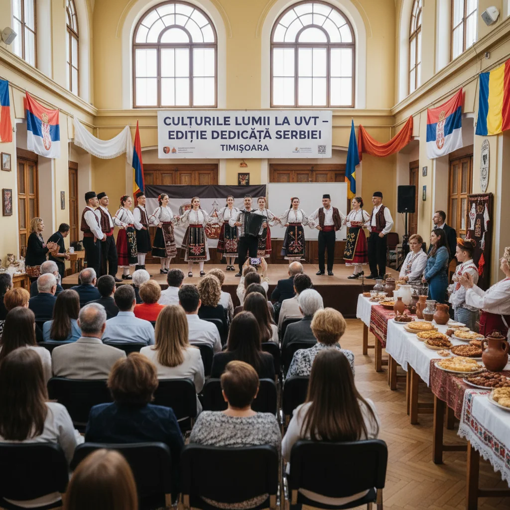 Evenimente culturale la Timișoara: UVT dedică Serbiei o nouă ediție „Culturile lumii la UVT”