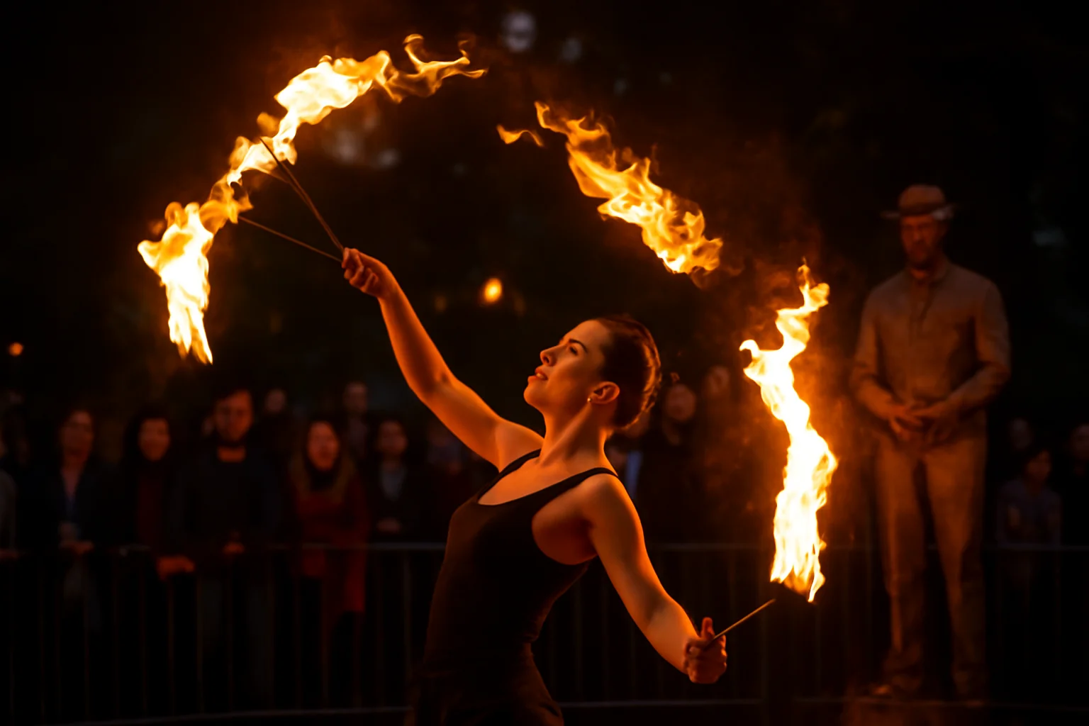 fire show, acrobații, statui vivante și surprize uluitoare în acest weekend!