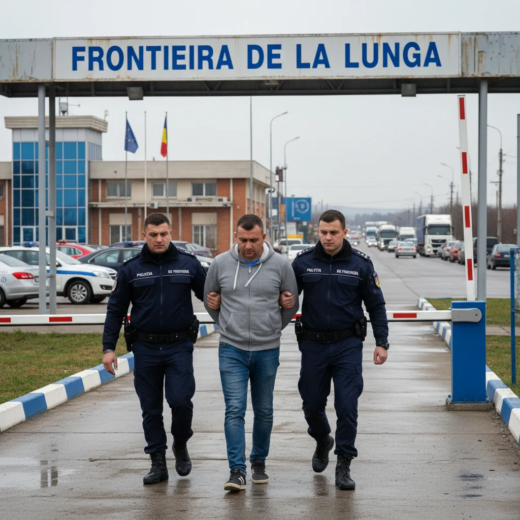 Fugar căutat în spațiul european, depistat de polițiști la punctul de trecere a frontierei Lunga