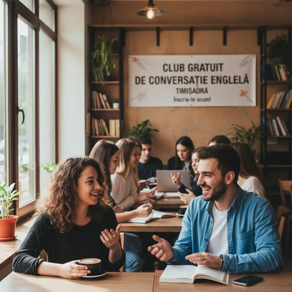 Îmbunătățește-ți engleza gratuit la clubul de conversație din Timișoara
