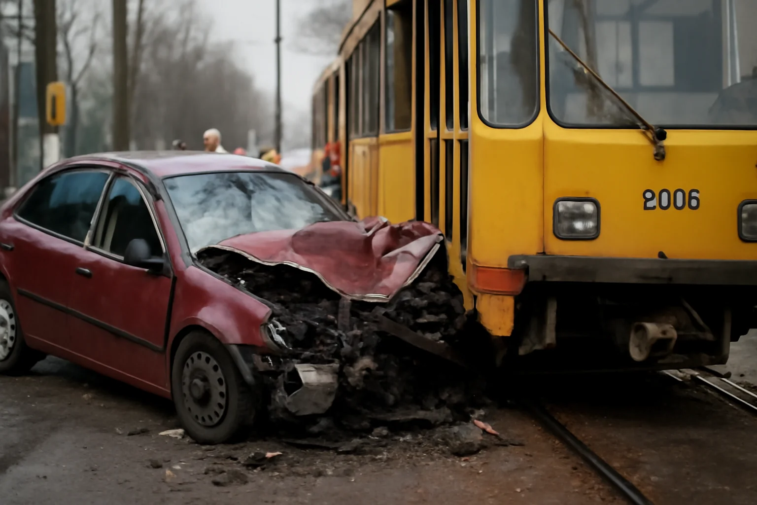 Impact Violent Între Mașină și Tramvai, Mai Mulți Răniți
