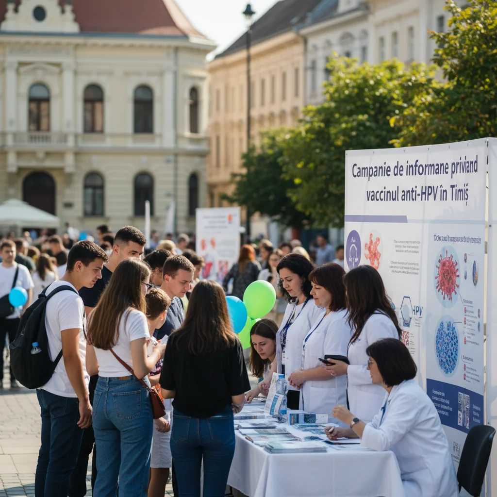 Informare despre vaccinul anti-HPV la Timișoara: DSP Timiș prezintă datele pe 2025 și recomandări pentru tineri și părinți