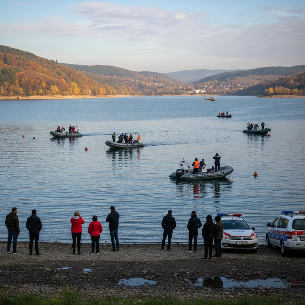 Operațiune de căutare pe Lacul Surduc, lângă Timișoara, după dispariția unui bărbat de 44 de ani