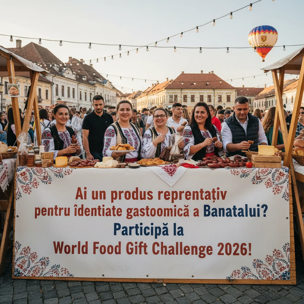 Produsul tău emblematic pentru gastronomia bănățeană poate străluci la World Food Gift Challenge 2026