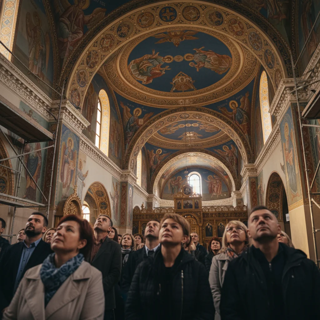 Restaurare impresionantă a picturii Bisericii din Iosefin Timișoara