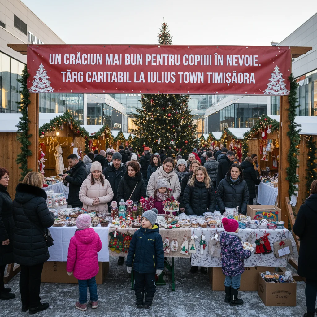 Târg Caritabil la Iulius Town Timișoara pentru un Crăciun Fericit al Copiilor în Nevoie