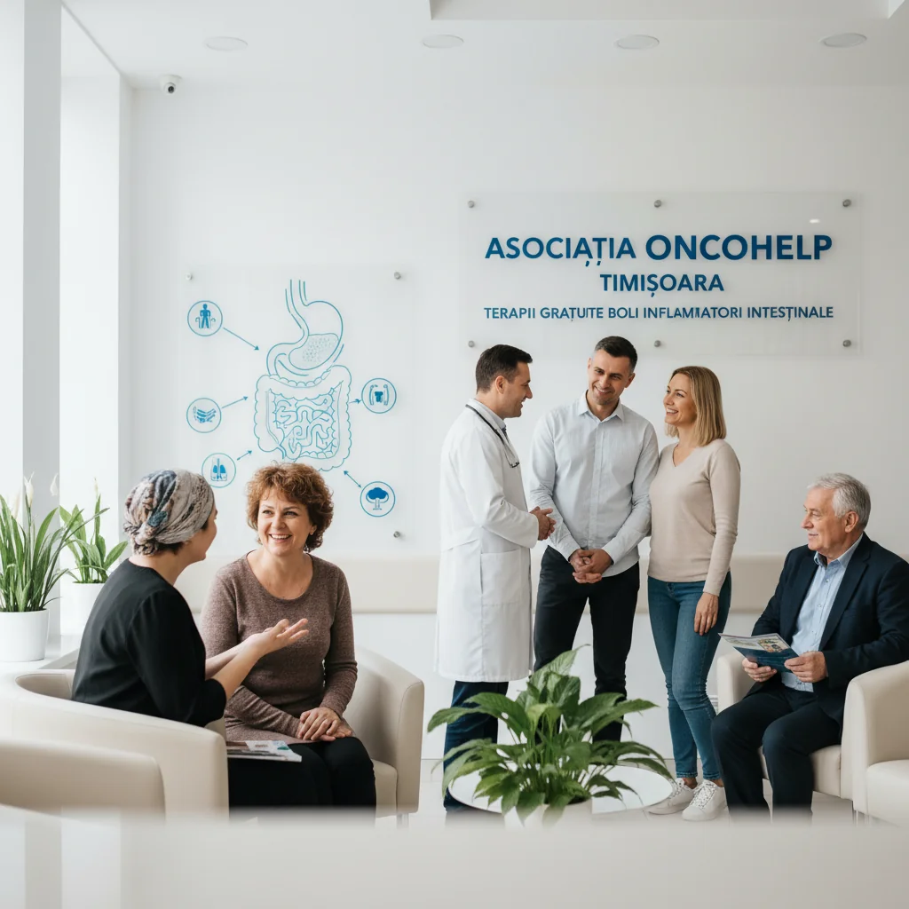 Tratament gratuit pentru boala Crohn și rectocolită ulcero-hemoragică la Asociația OncoHelp Timișoara