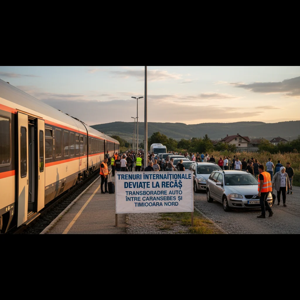 Trenuri internaționale cu transbordare auto la Timișoara, pe fondul lucrărilor feroviare de la Recaș