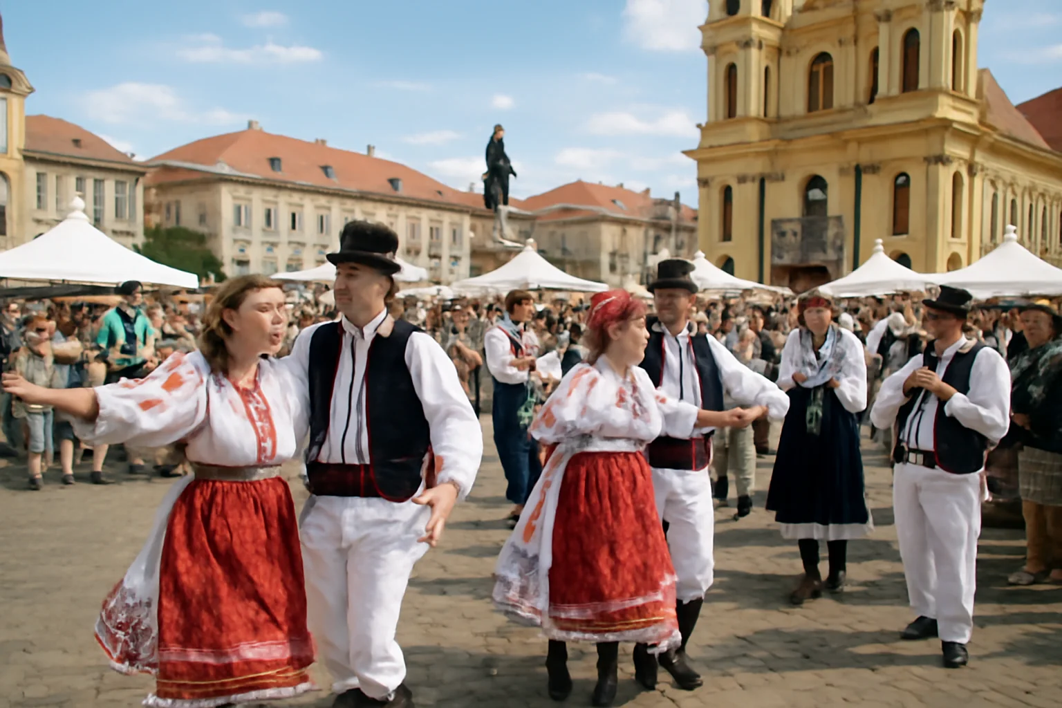 Vibranta Sărbătoare a Etniilor a însuflețit Piețele Libertății și Unirii cu dansuri, muzică și tradiții, aducând împreună cultura și arta în Timișoara!