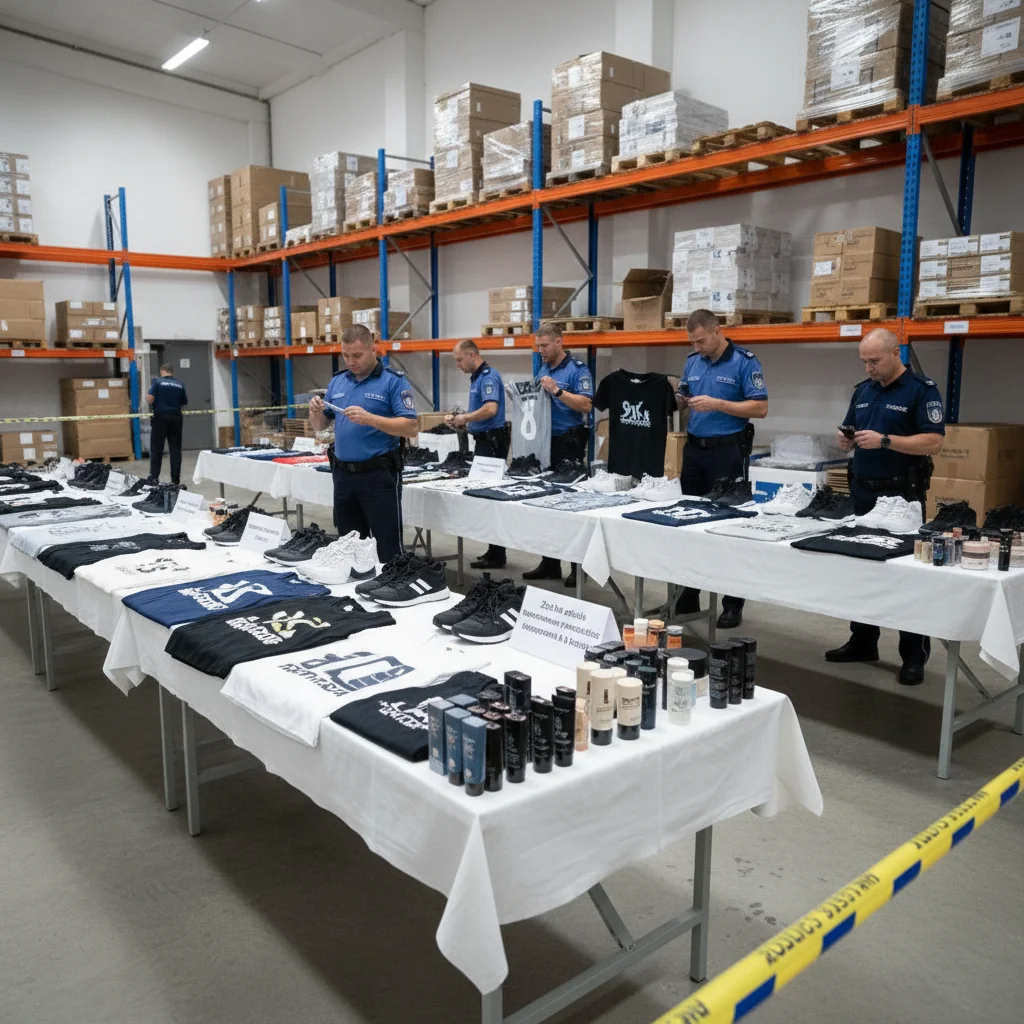 Zeci de articole vestimentare și produse cosmetice suspectate de contrafacere