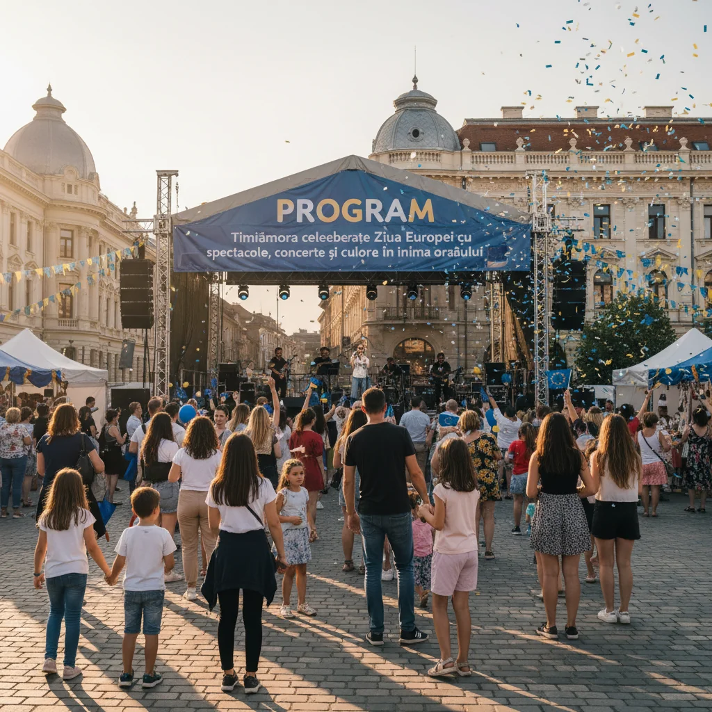 Ziua Europei în Timișoara: spectacole și evenimente colorate